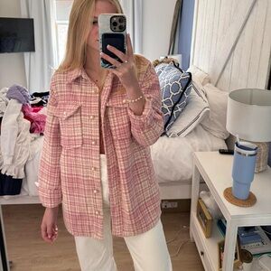 Forever 21 Pink Teddy Jacket